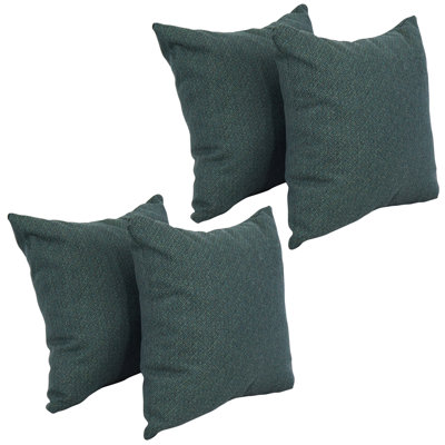 40_17-Inch Jacquard Throw Pillows With Inserts (Set Of 4)