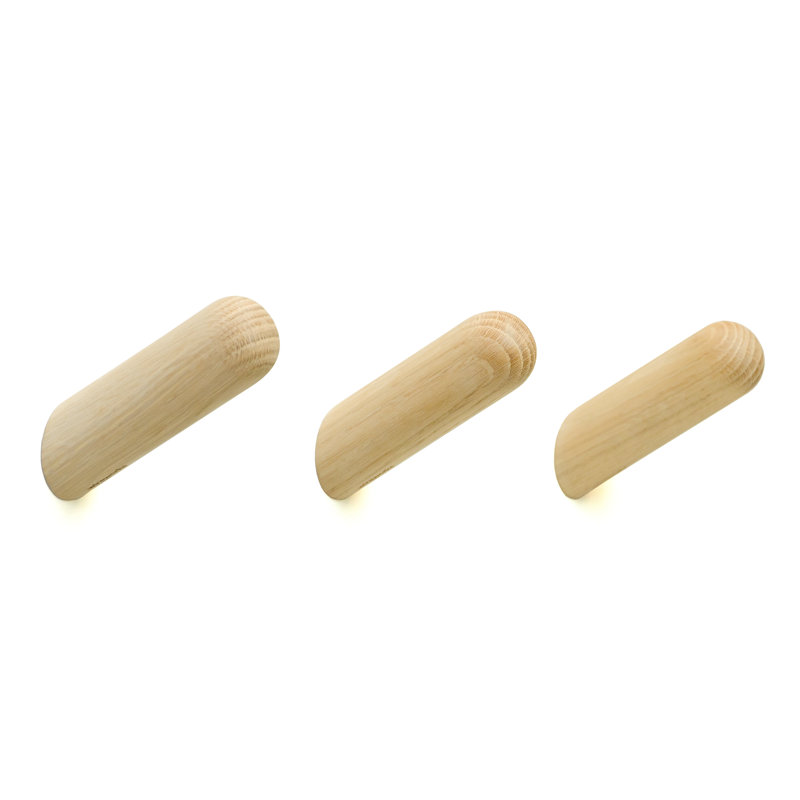 Belinda Solid Wood Wall Wall Hook, Oak