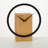 Analogue Solid Wood Mechanical Tabletop Clock in Black/Natural