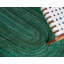 Tapis vert en coton tressé à la main Awena-136434512