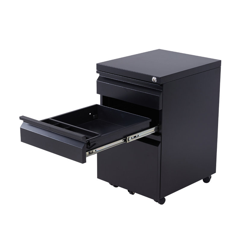 Soly 37cm Wide 3 -Drawer Steel File Cabinet