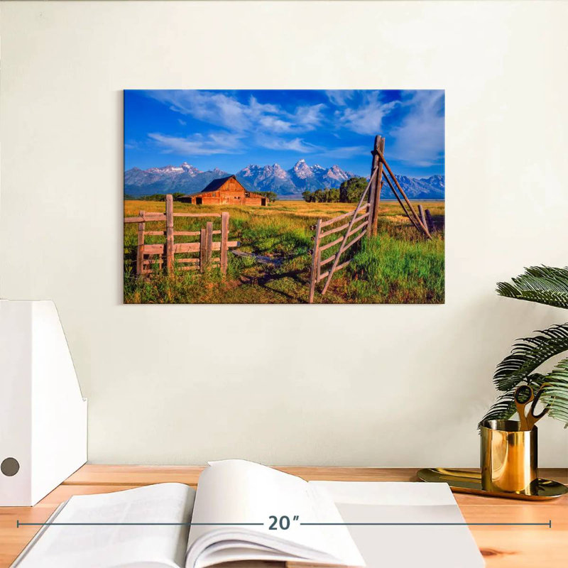 Alvord Tetons Rustic Barn, 8" H x 12" W