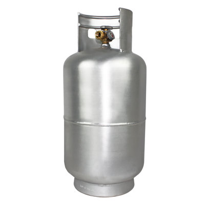 Flame King YSN330-ALM 30LB Aluminum Propane Tank Cylinder w/ Gauge & OPD Valve for Grills and BBQs