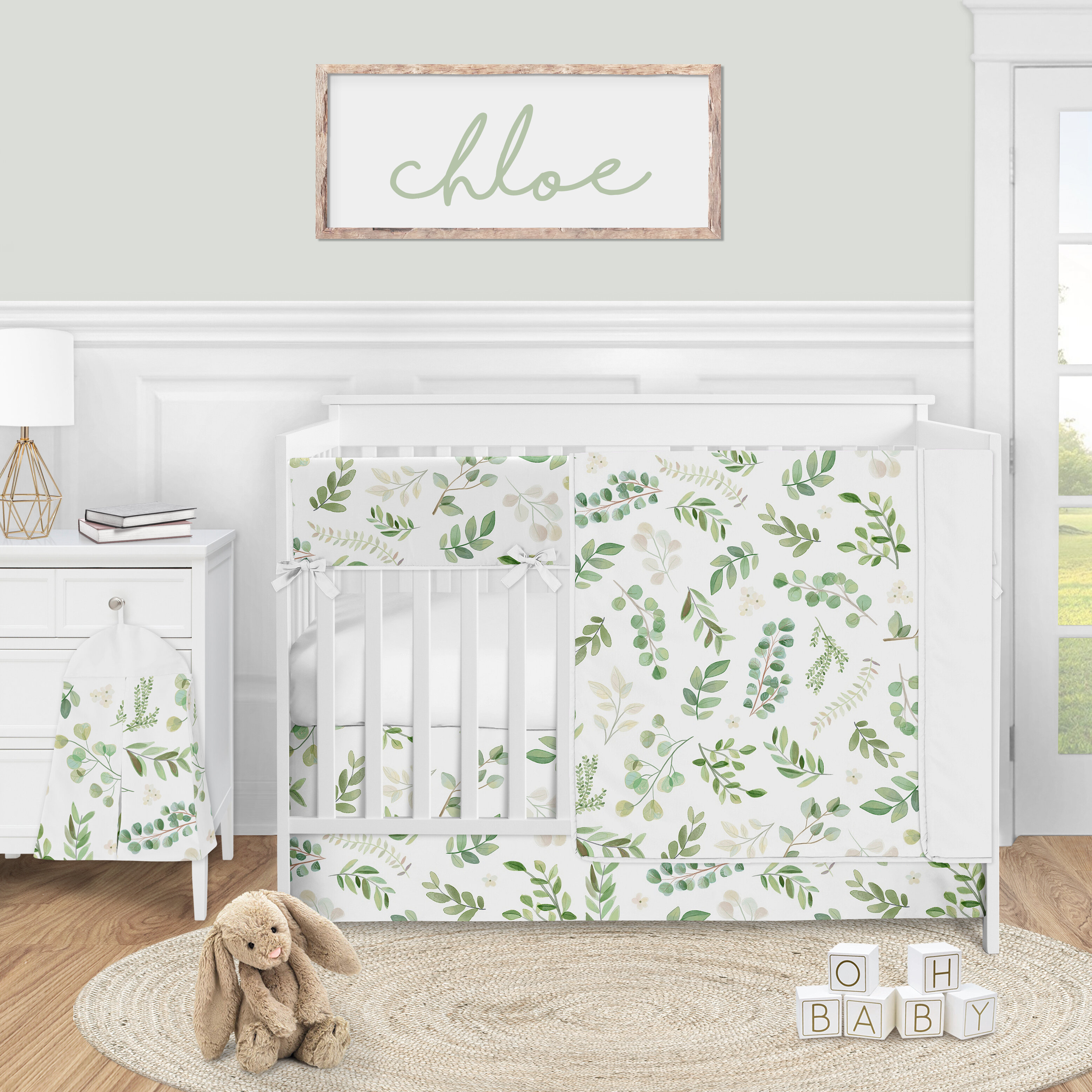 Sweet Jojo Designs Floral Crib Dust Ruffle | Wayfair