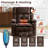 Dual-Motor Electric Lift Massage Heating Recliner with Armrest Storage, Coffee-1426700314