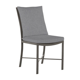 Chaise d'appoint d'extérieur en aluminium forgé Monaco (Ensemble de 2)