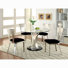 Bagdai 4 - Person Glass Top Pedestal Dining Set
