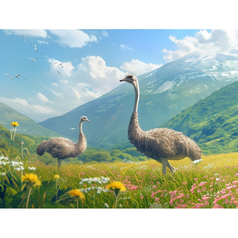 Tapis de bain Emus Wildlife, L 17 po x L 24 po