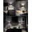 Black Square Night Light With 5000K Cool White And 3-Level Dimming Control