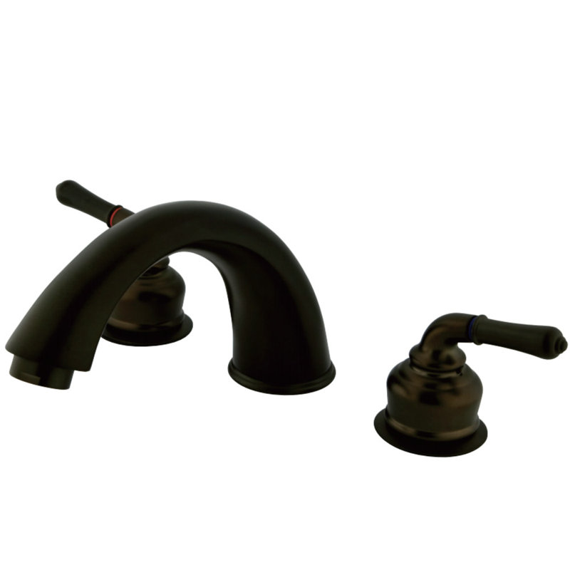 Kingston Brass Magellan Two-Handle 3-Hole Deck Mount Roman Tub Faucet, Oil Rubbed Bronze