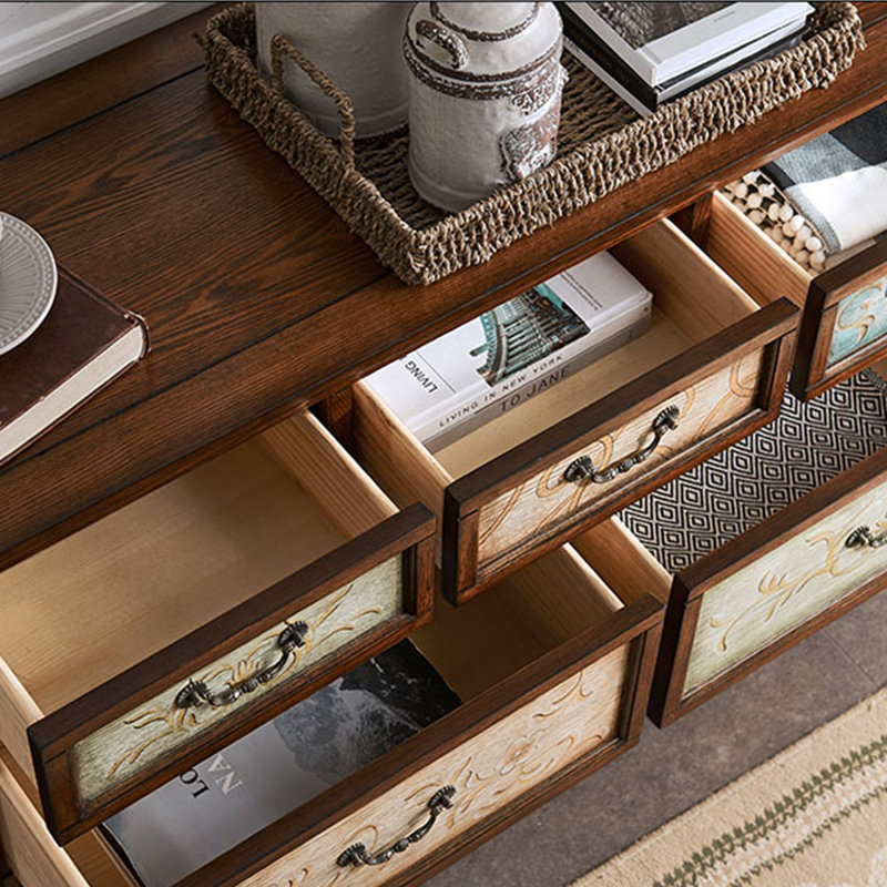 Painted multi-purpose drawer accent chest, 31.89" H x 47.24" W x 15.75: D