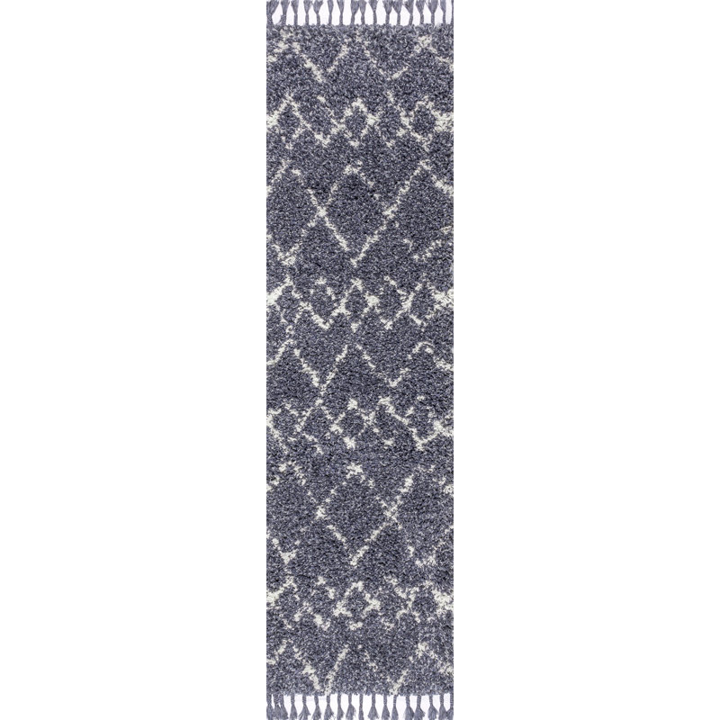 Tapis à poils longs Cantera, Tapis de couloir 2 pi 3 po x 8 pi