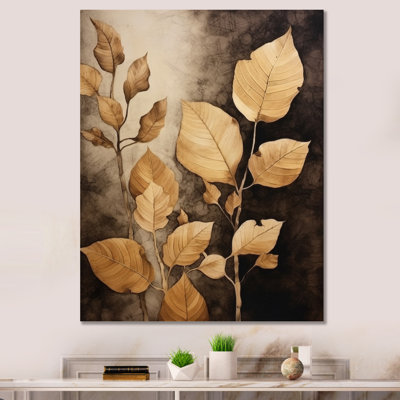 Harmonie des feuilles brunes et brunes VI