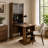 Modern Extendable Desk Bookshelf
