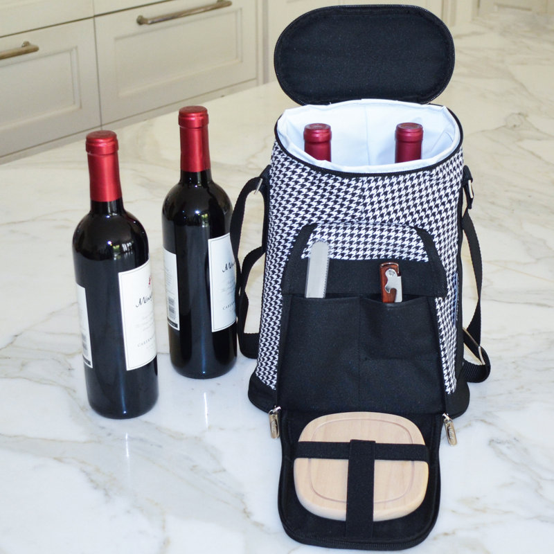Refroidisseur à vin pour 2 bouteilles Houndstooth