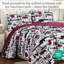 Literie réversible surdimensionnée Merry Town de Southshore Fine Linens, en microfibre doublement brossée 100 g/m², comprenant une couette et une taie d'oreiller, pour les fêtes, taille simple/simple XL.-1287002586