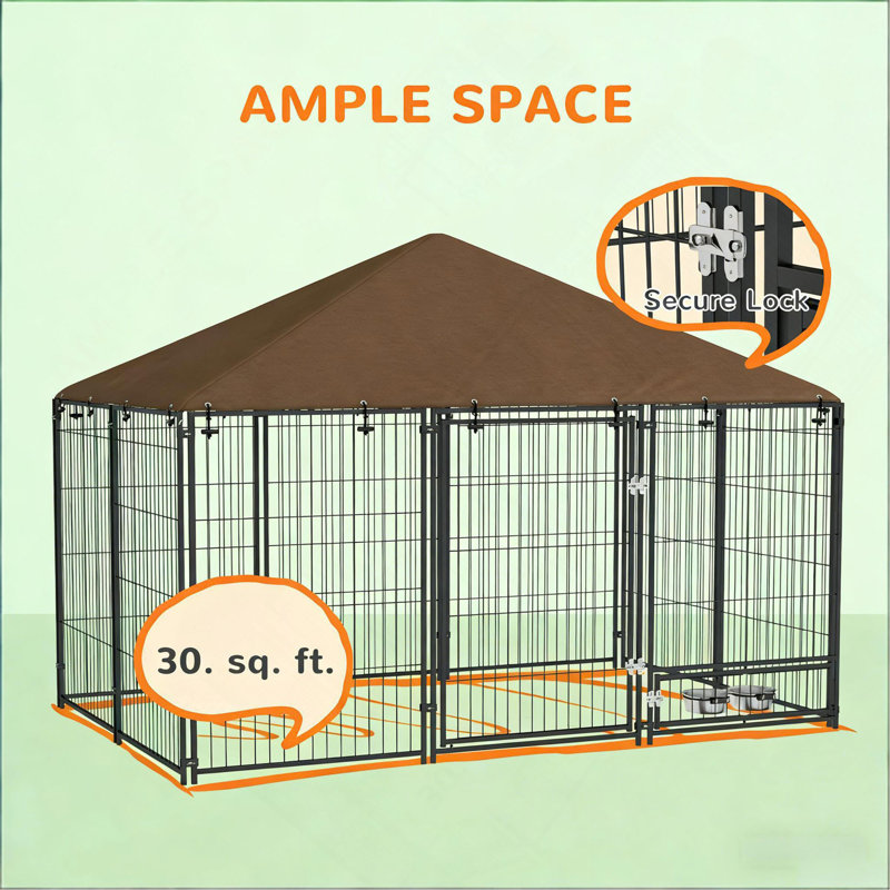 Chenil pour animaux, enclos pour chiots, parc extérieur