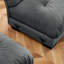 Canapé modulaire en velours avec 2 repose-pieds Porshea