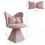 Chaise d'appoint pivotante avec dossier papillon-1568075968