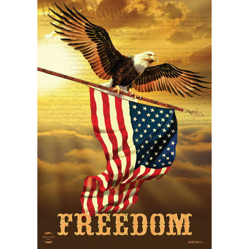 Drapeau de jardin patriotique Freedom Eagle