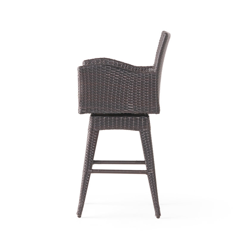 Siège pivotant multi usage extérieur avec rembourrage en résine beige confortable - pour le plaisir