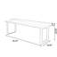 Modern rectangular desks with partitions-1410930833