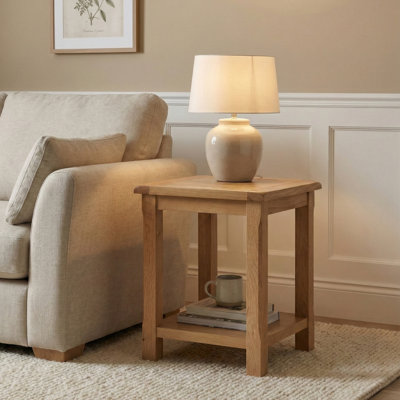 Racquel Solid Wood End Table