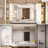Cozy Design Tempered Glass Framed Wall-Mounted Bathroom Vanity Mirror-102799374-102799396-102799379