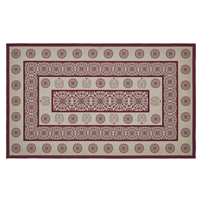 Custom House Washable Geometric Indoor / Outdoor Rug