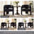 Modern Upholstered Barrel Dining Armchair-568096111