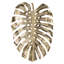Décoration murale suspendue feuille d'or - Décoration contemporaine en aluminium 24,8 x 17,3 x 2 po-100540601