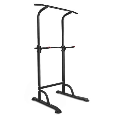 Multifunction Power Tower Dip Station Pull Up Bar, Height Adjustable Fitness Equipment