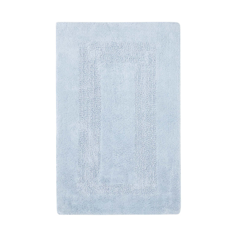 Jessica Ebern Designs Home Jessica Ring Spun Cotton Bath, Light Blue, Single - 20" L x 32" W