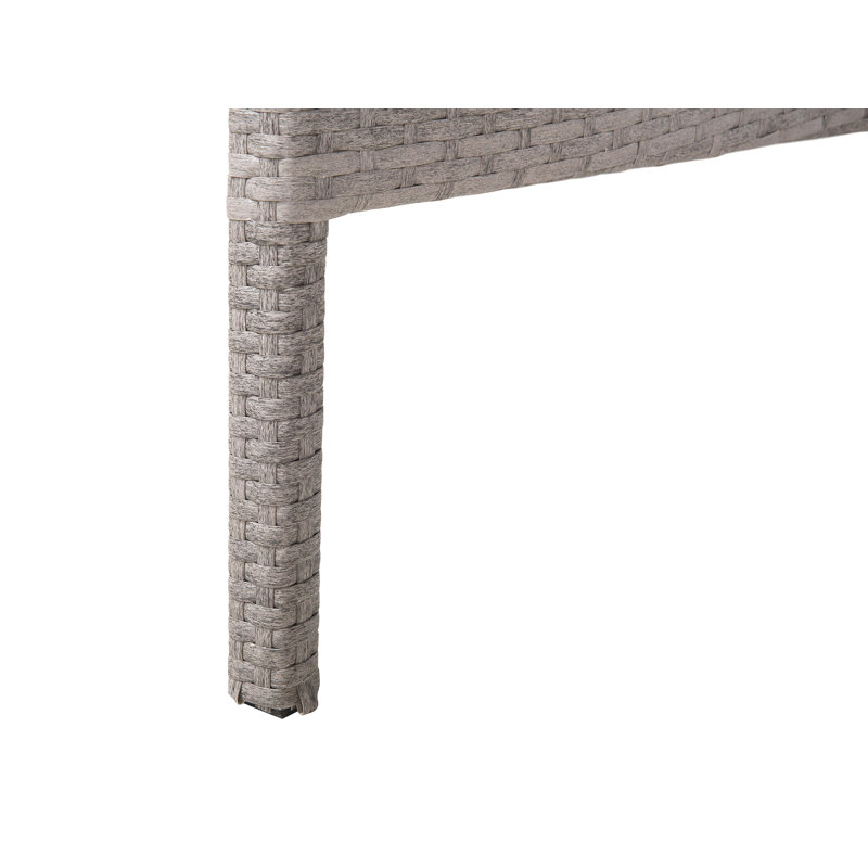 Vici Rectangular Metal Outdoor Dining Table , 80cm cm W 145cm cm D