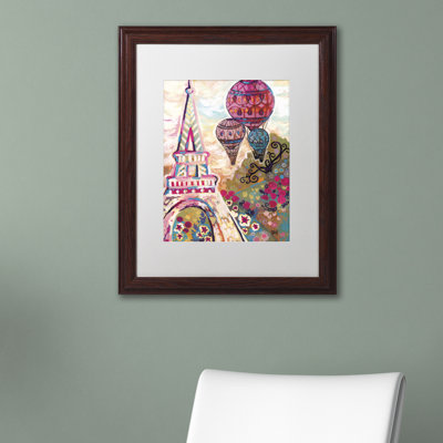 'Balloons Sur Paris' Framed Painting Print