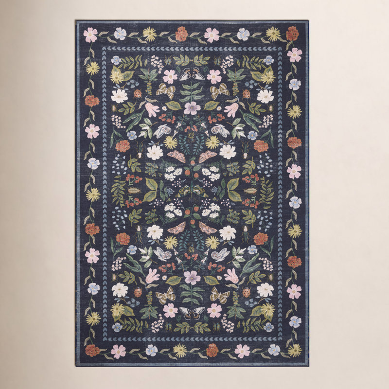 Tapis noir , Rectangle 8 pi 6 po x 11 pi 6 po