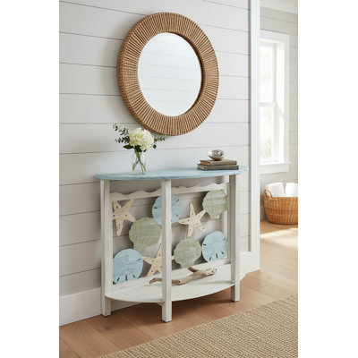 Table de canapé ronde en fer avec accent multicolore