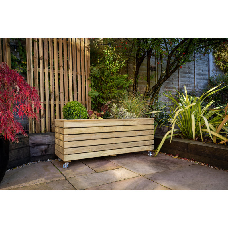 Wood Planter Box, 49.6cm H x 120cm W x 40cm D