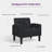 Jabryson 32" W Tufted Faux Leather Armchair-1409802904