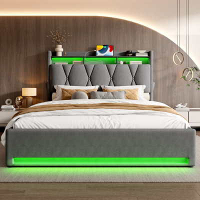 Upholstered Ottoman Storage Bed