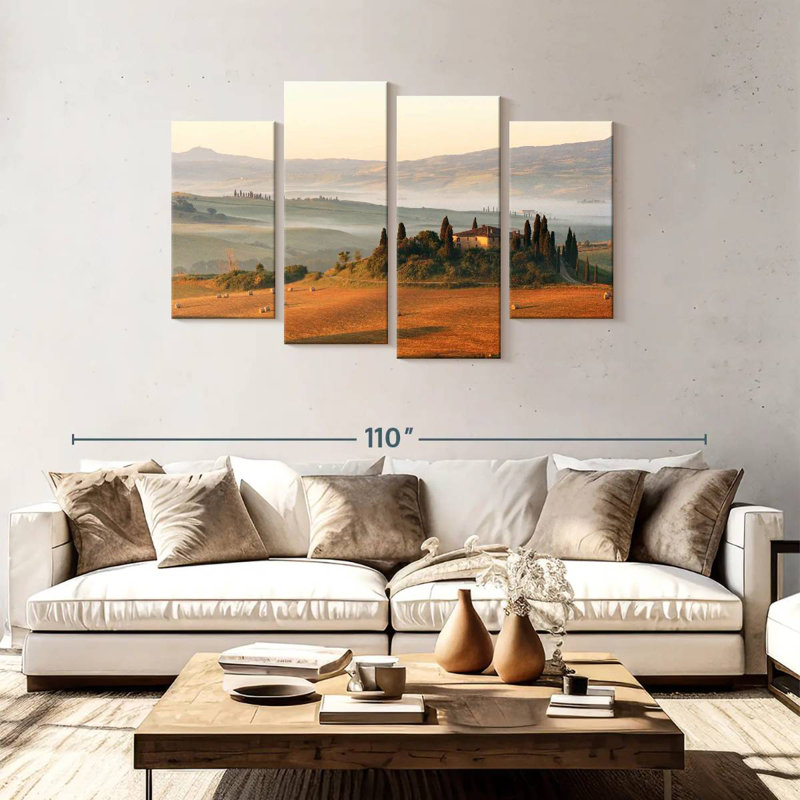 Alvord Tuscany Farmhouse, 48" H x 75" W