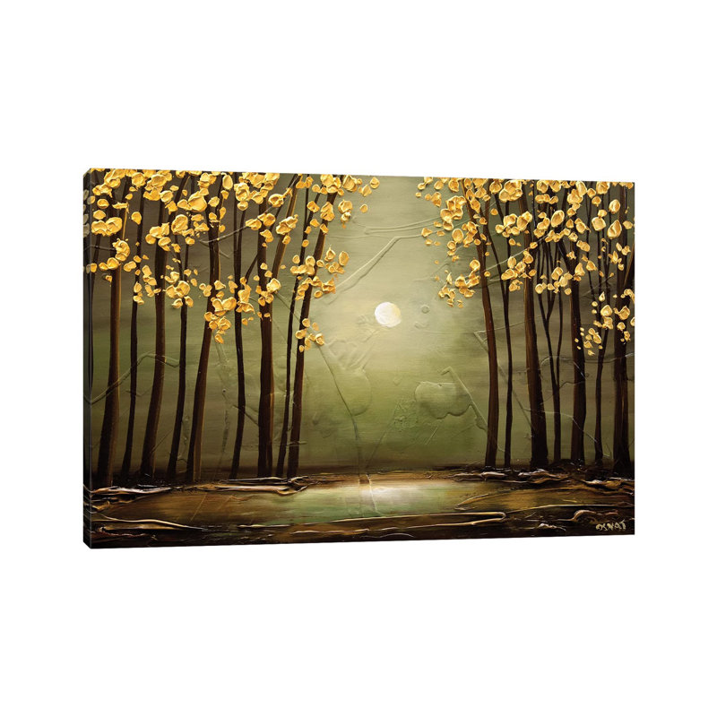 Sage Forest by Osnat Tzadok - Wrapped Canvas Gallery-Wrapped Canvas Giclée, 30.48 cm H x 45.72 cm W