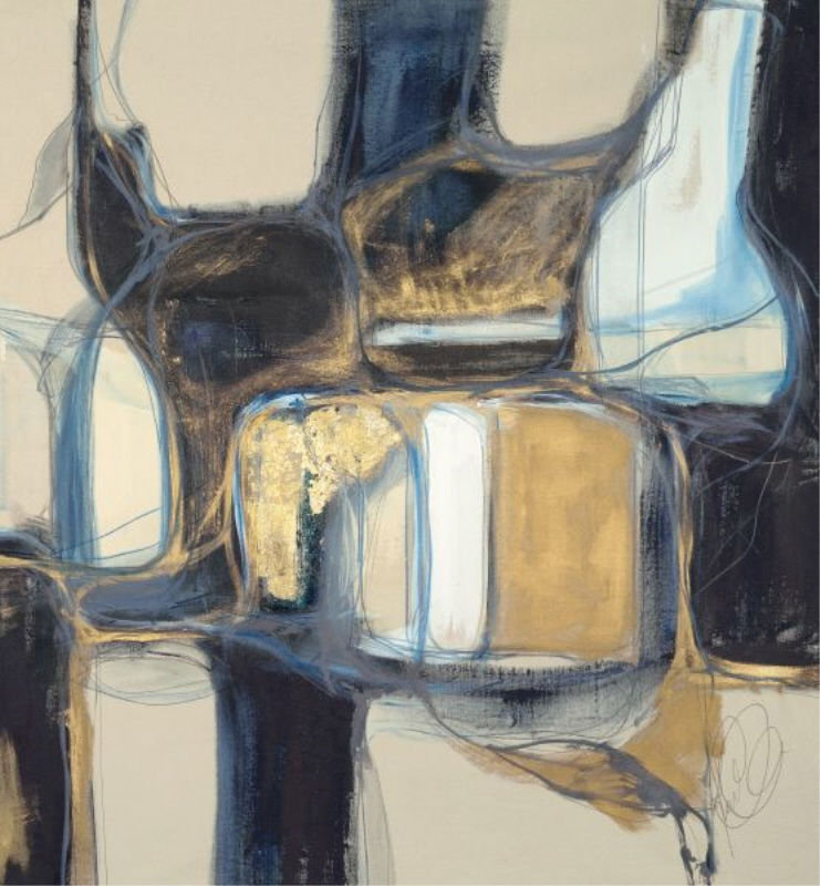 Bloquer II Print by Kelly O'Neal, 26" H x 24" W x 1.5" D