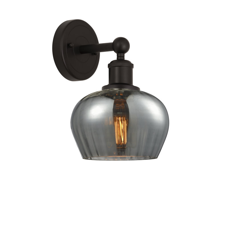 Canute Armed Sconce, Plated Smoke, Oil Rubbed Bronze
