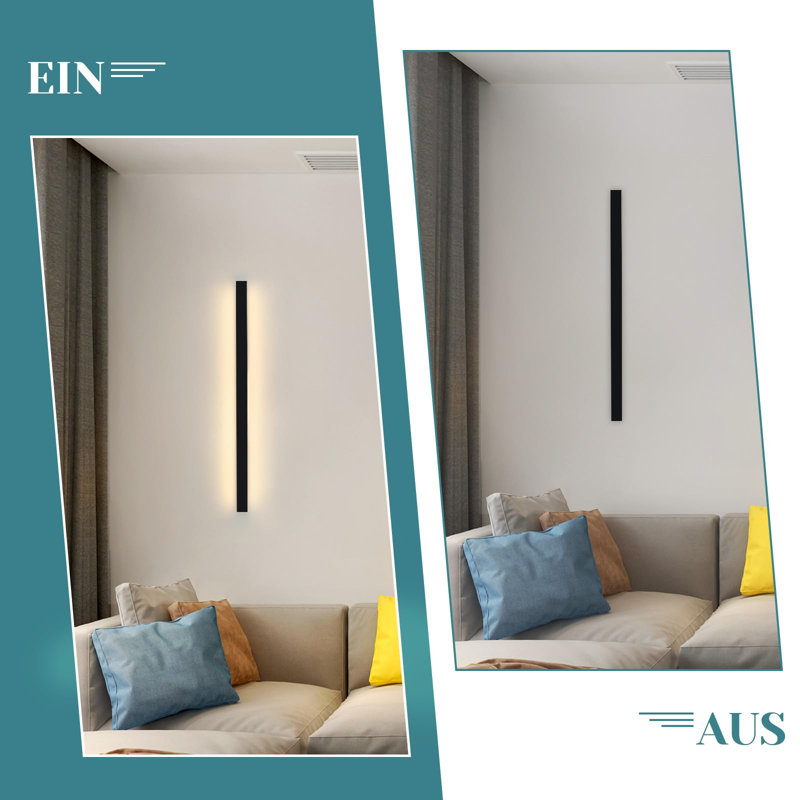 Danazia LED Flush Mounted Sconce, 60cm, 3000K