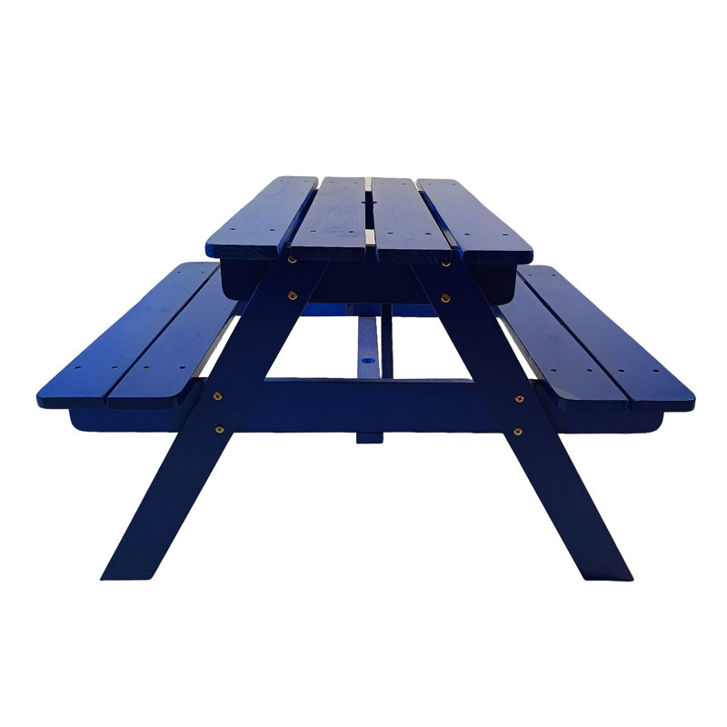 S Solid Wood Furniture In Blue - Great For Storytelling And Eating Ideal Painting