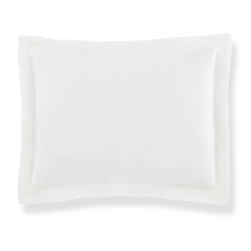 Taie décorative 100% coton soprano, Très grand, Blanc