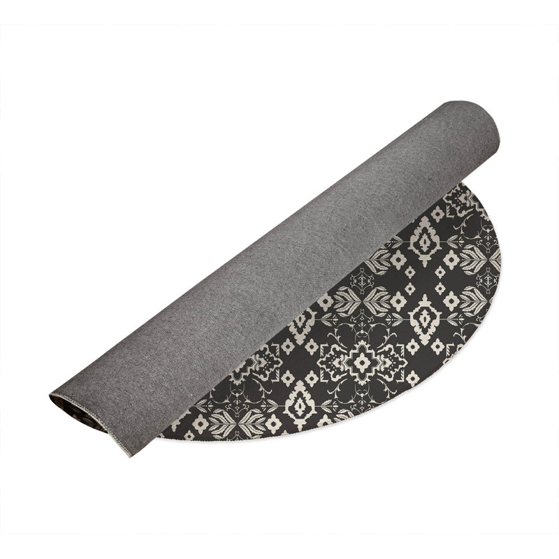 Block Outdoor Rug, Round 5'