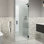 Albedo 29.5 in. x 78 in. Fully Frameless Hinge Shower Door