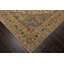 Tapis oriental rectangulaire en laine touffeté à la main beige / vert-2141127005